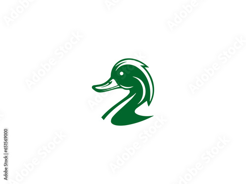 Premium duck logo design vector, vector and illustration,