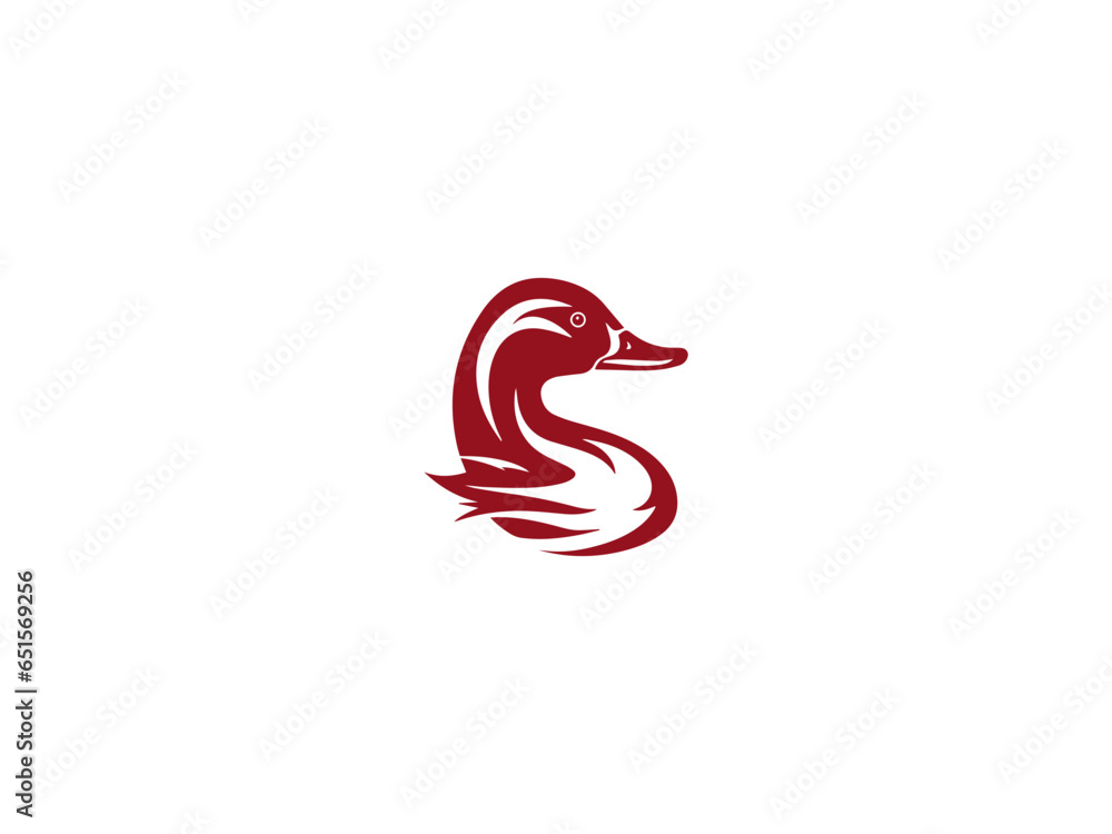 Obraz premium Premium duck logo design vector, vector and illustration,