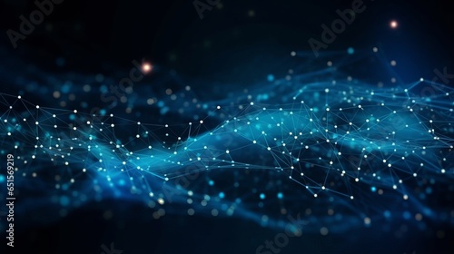 abstract network technology background with big data connectivity - software development wallpaper