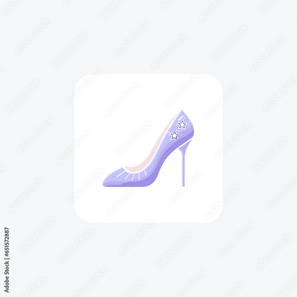 Crystal-Embellished Women's Shoes and footwear Flat Color Icon set isolated on white background flat color vector illustration Pixel perfect Crystal-Embellished Women's Shoes and footwear Flat Color Icon set isolated on white background flat color vector illustration Pixel perfect