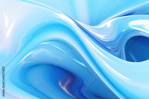 glossy blue wavy 3d mesh cgi background. Neon glowing dynamic abstract backdrop.  © Dina