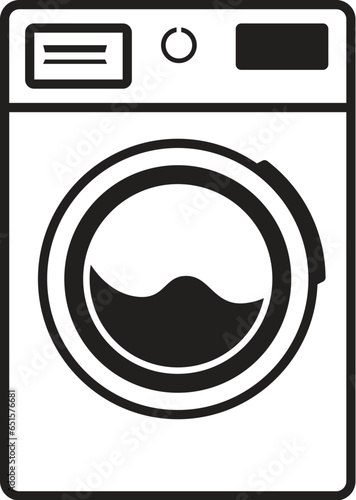 vector washing machine icon