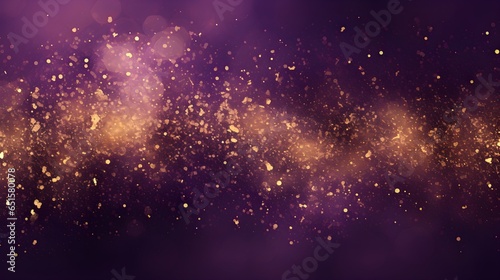 luxury abstract purple and golden glitter illustration background 