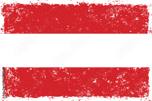 Austria flag grunge distressed style