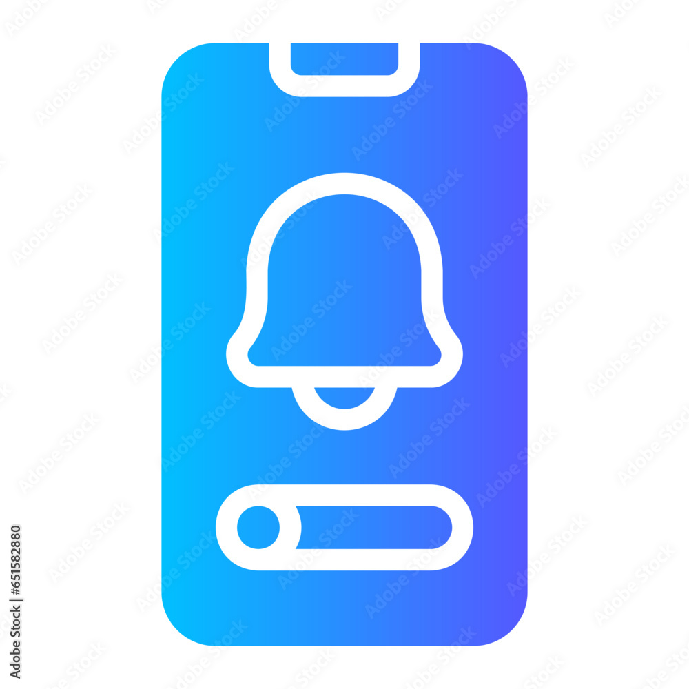 alarm gradient icon alarm gradient icon