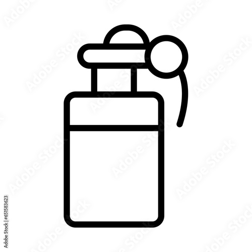 Hand grenade vector icon which can easily modify or edit

