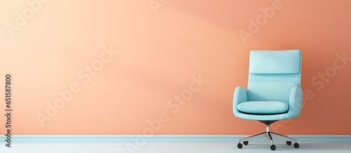 Isolated multi purpose chair for work and relaxation isolated pastel background Copy space