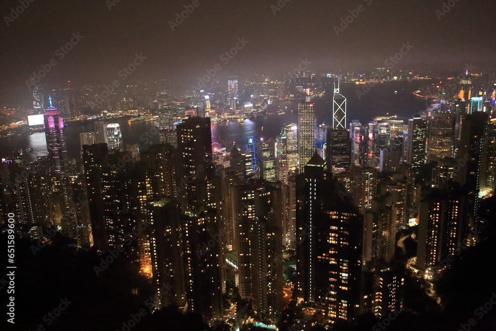 Hong Kong Island, Hong kong - September 17, 2023: Scenery of Hong Kong Island, Hong kong - September 17, 2023: Scenery of