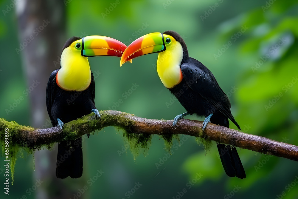 Fototapeta premium toucan on a branch