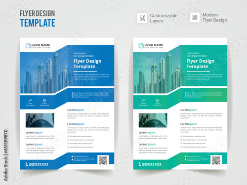 Modern Corporate Promotional Flyer Design Template