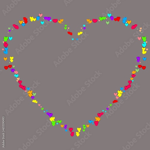 heart with flowers
