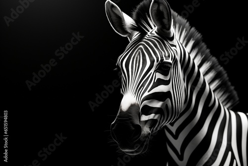 zebra close up, Generative AI