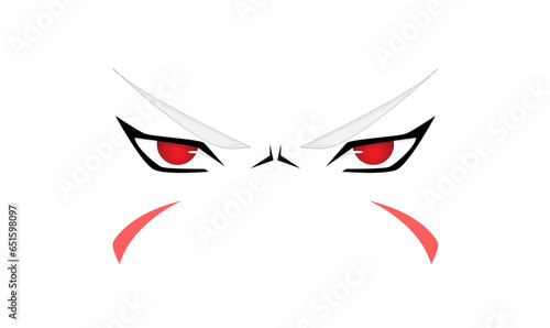 illustration vector graphic of character the eyes of the village leader, the second Hokage photo