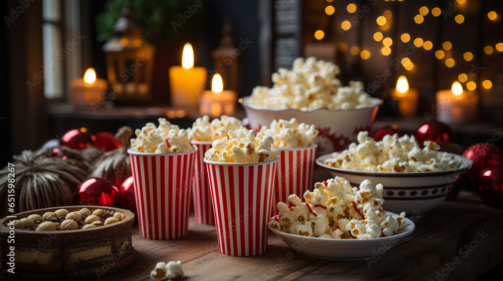 popcorns in christmass