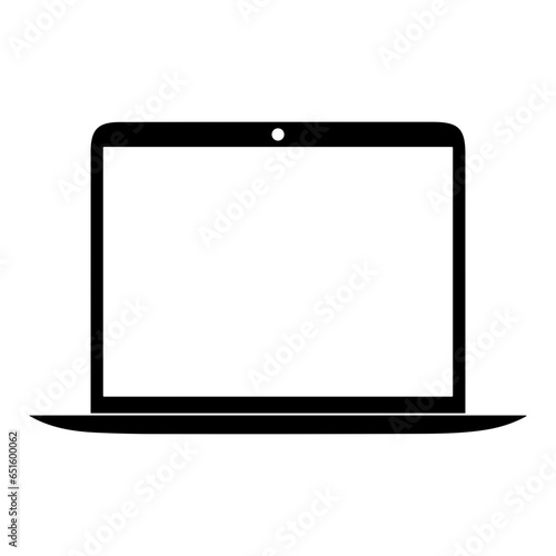 Computer technology icon symbol vector image. Illustration of the dekstop monitor display design image