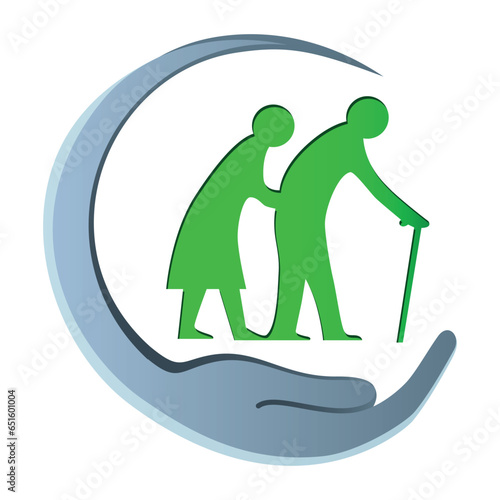 Altenheim, Seniorenheim, Pflegeheim - Logo, Icon