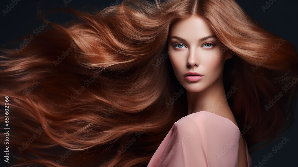 Obraz premium portrait of a woman with long hair