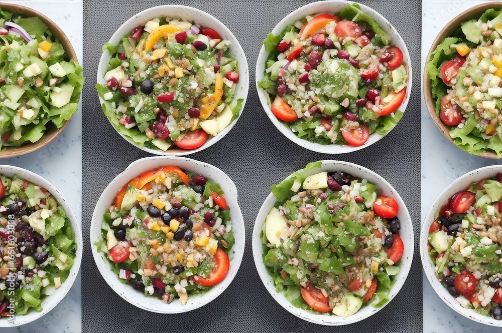 Salad healthy food with green spinach lettuce tomato onion and granola, healthy food for diet program on health life style. Salad healthy food with green spinach lettuce tomato onion and granola, healthy food for diet program on health life style.