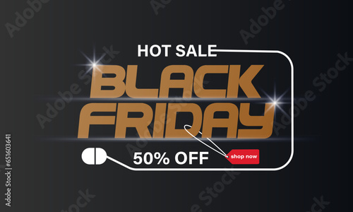 Black Friday. Black Friday deals .Banner, poster, logo golden color on dark background. Black Friday Sale with discount 50%-80%