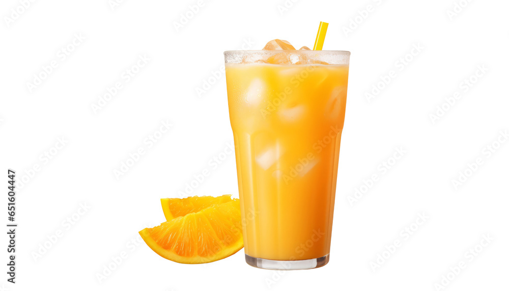 glass of orange juice isolated on transparent background cutout glass of orange juice isolated on transparent background cutout