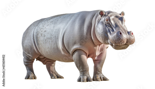 hippopotamus isolated on transparent background cutout