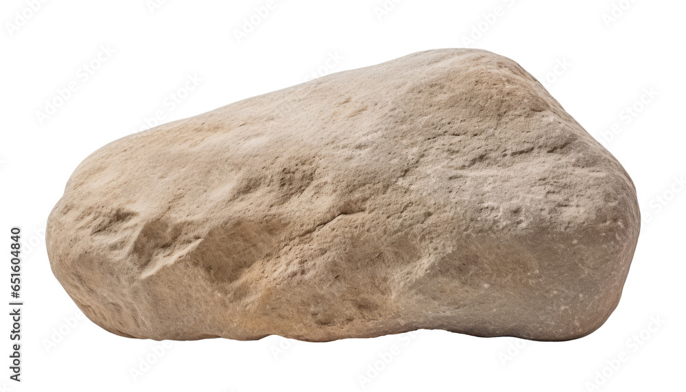 stone isolated on transparent background cutout