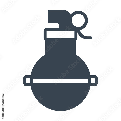 Hand grenade vector icon which can easily modify or edit


