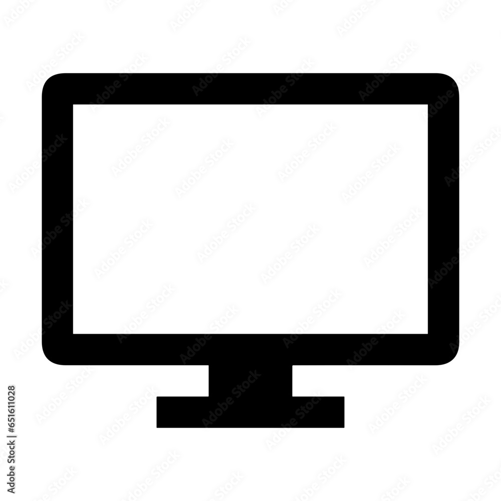 Computer technology icon symbol vector image. Illustration of the dekstop monitor display design image Computer technology icon symbol vector image. Illustration of the dekstop monitor display design image