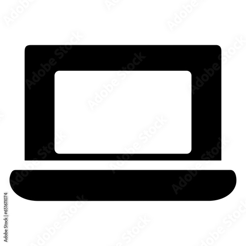 Computer technology icon symbol vector image. Illustration of the dekstop monitor display design image