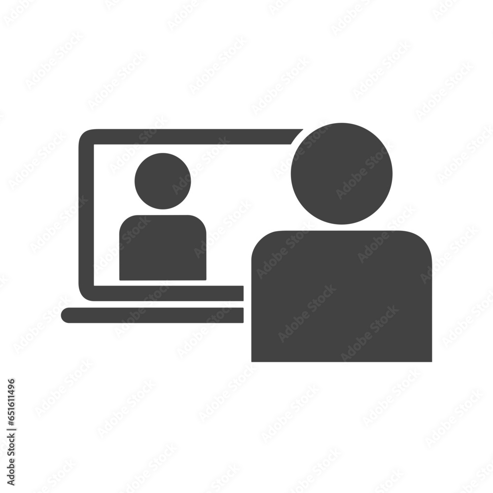 Computer technology icon symbol vector image. Illustration of the dekstop monitor display design image Computer technology icon symbol vector image. Illustration of the dekstop monitor display design image