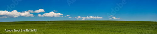 panoramic field horizon view.