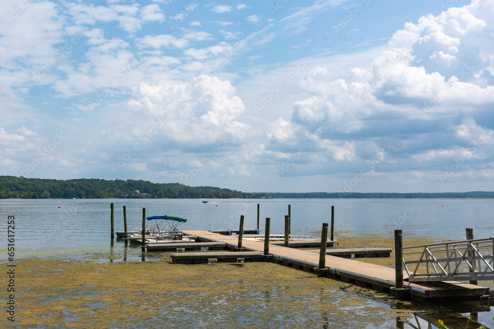 A floating pier at Pohick Bay Regional Park.