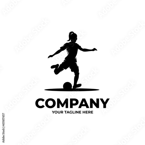 Women football logo design inspiration