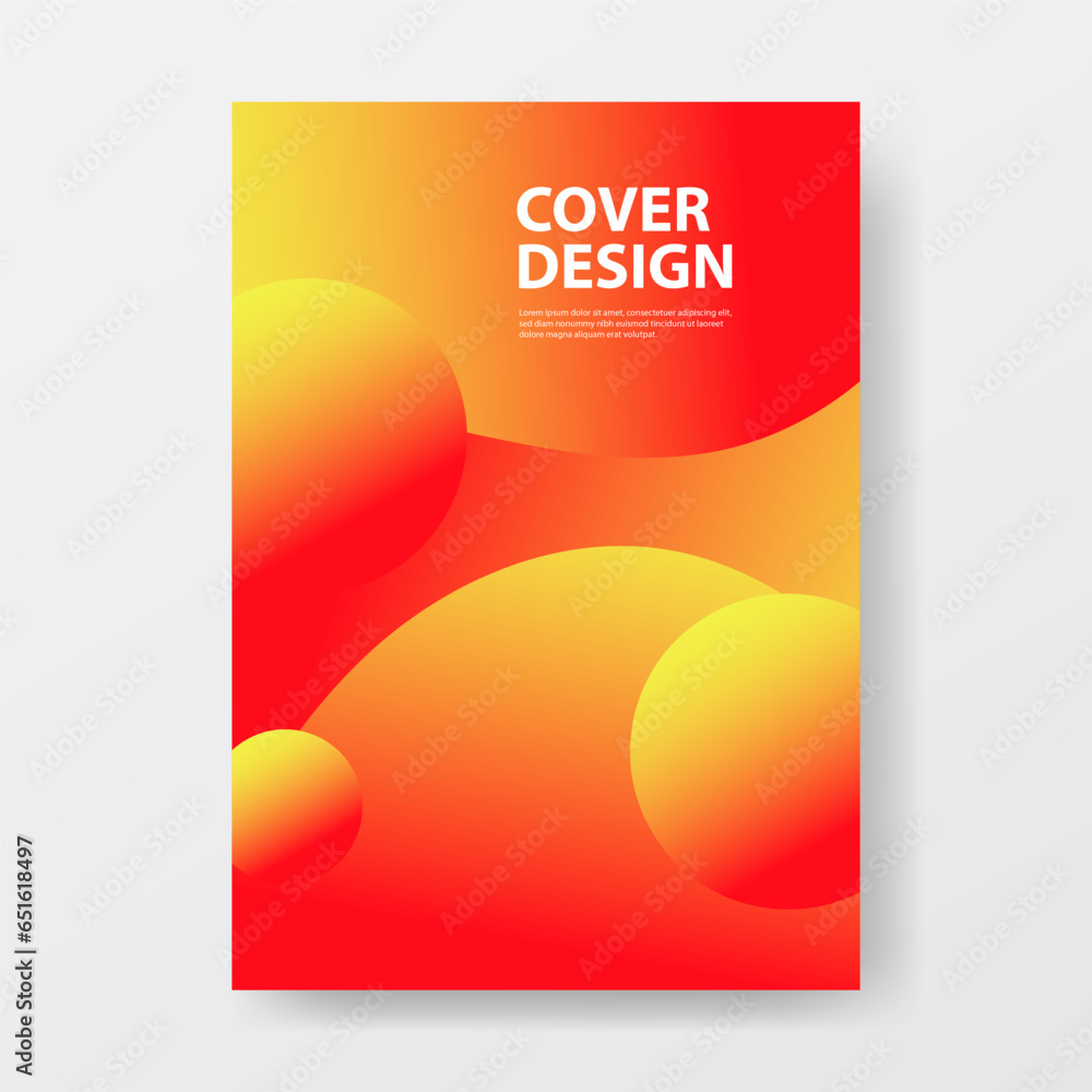 Vibrant Abstract Cover or Poster Design Template