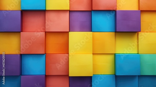 Background of colorful geometric squares