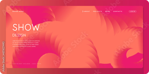 Template for the design and placement of text. Modern stylish graphics with geometric shapes. A page for the Internet.