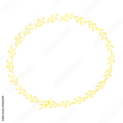 Aesthetic floral wreath