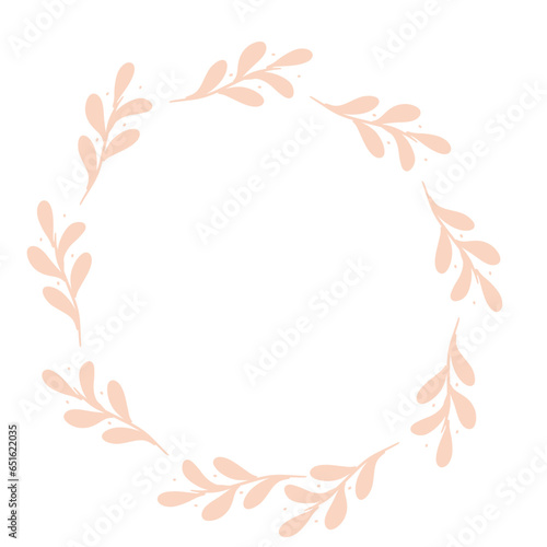 Aesthetic floral wreath