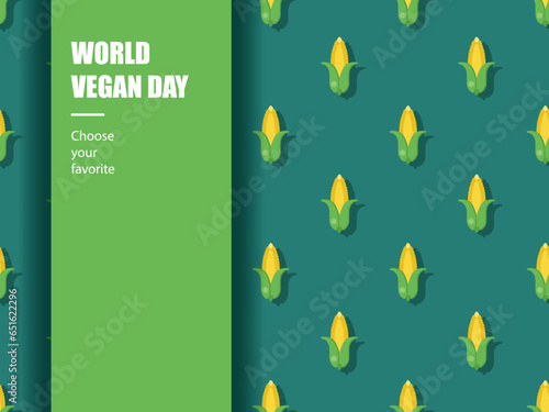 world vegan day health vegetable diet green vitamin vector ingredient food november market herbal