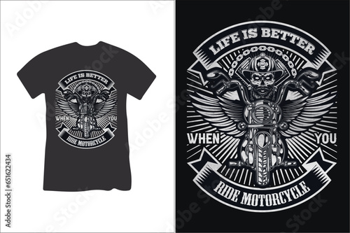 Biker best t shirt design