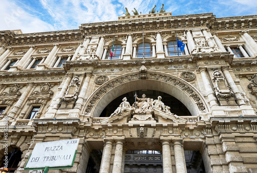 View on the building of Supreme Court in Rome city center