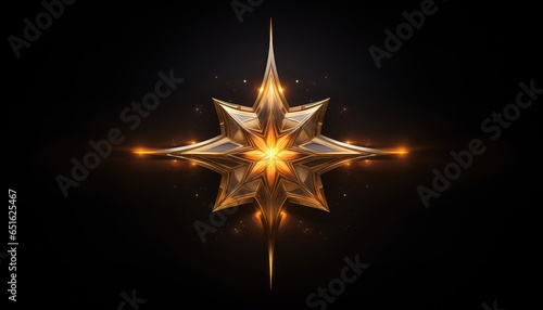 Golden Emblem of Success and Achievement. Luxurious golden emblem of success and achievement