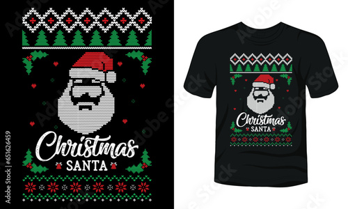Christmas Santa t-shirt template