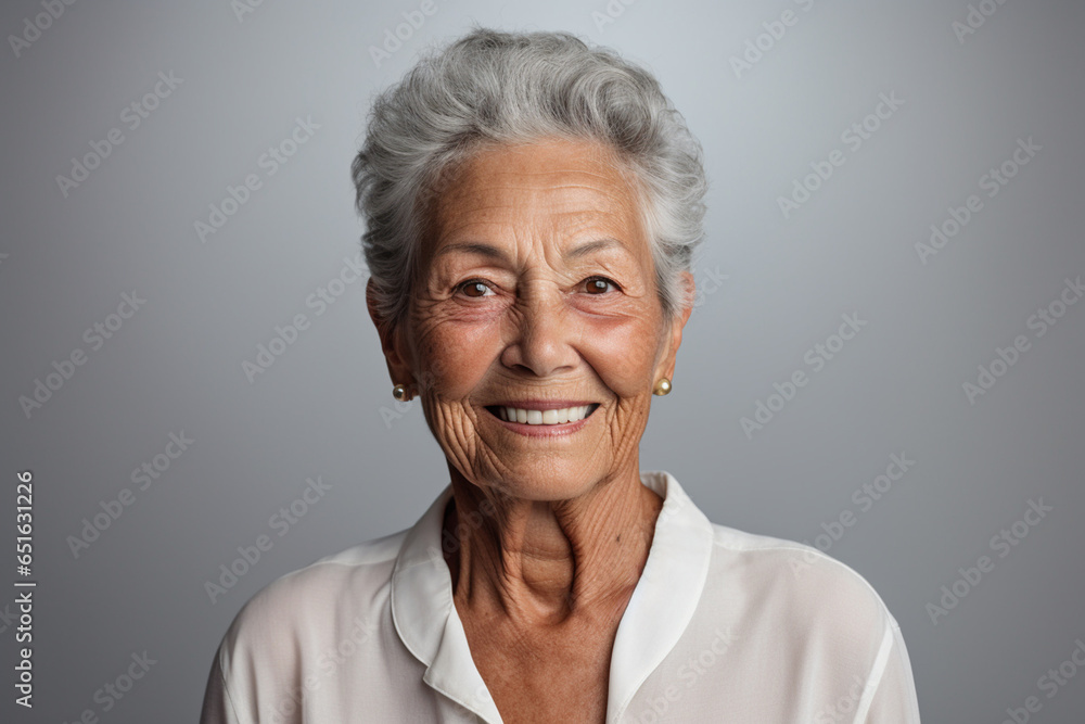 elderly woman smile happily on bokeh style background elderly woman smile happily on bokeh style background
