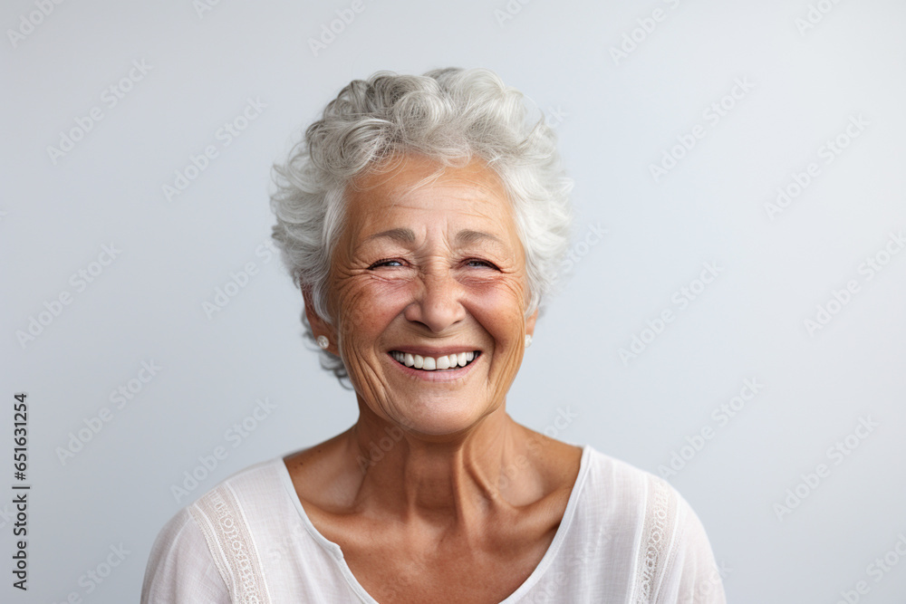 elderly woman smile happily on bokeh style background elderly woman smile happily on bokeh style background