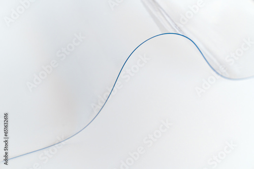 PVC film. polymeric material made of polyvinyl chloride.