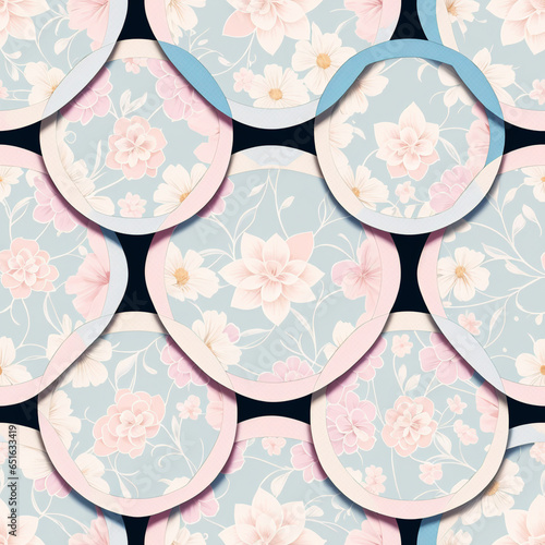 a seamless pattern of flowers