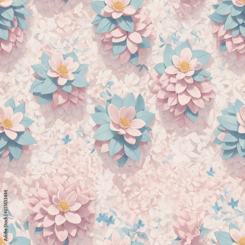 a seamless pattern of flowers