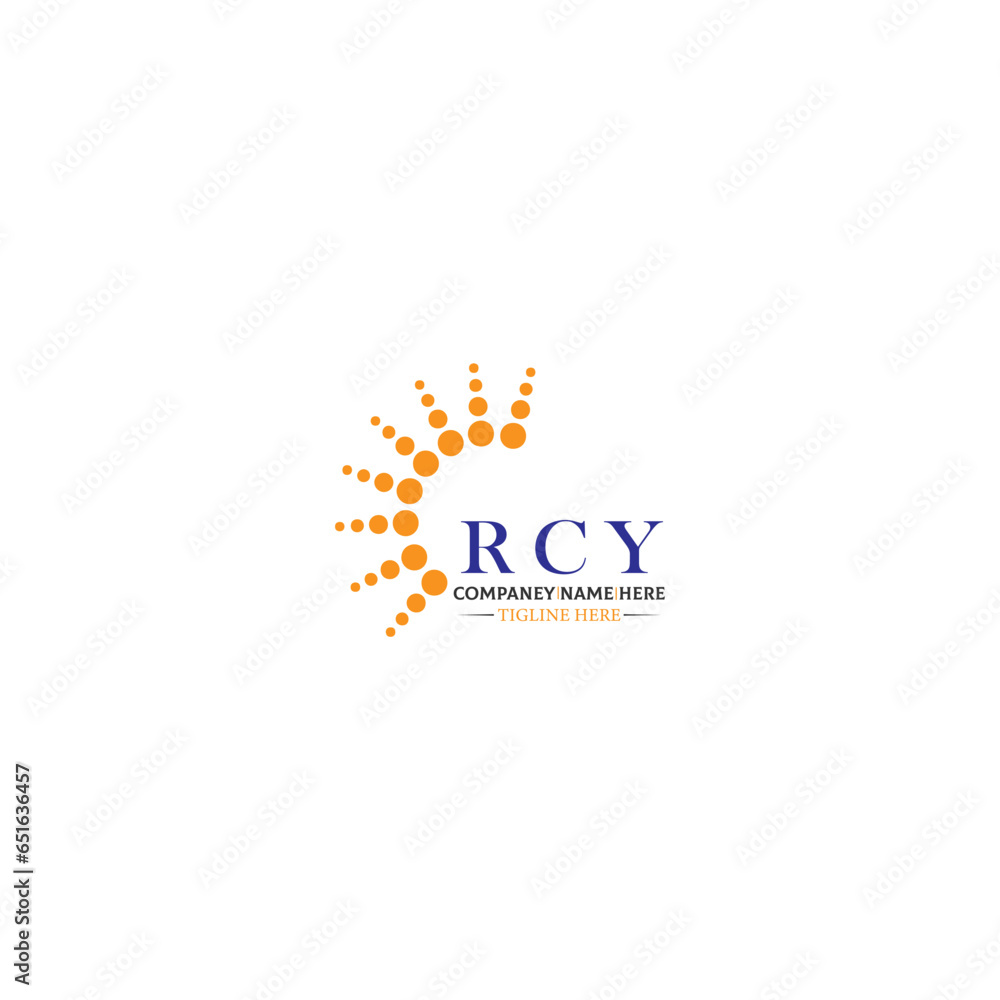  RCY letter technology logo design on white background. RCY logo. RCY creative initials letter IT logo concept. RCY letter design, RCY.