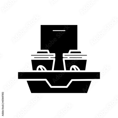 take away glyph icon